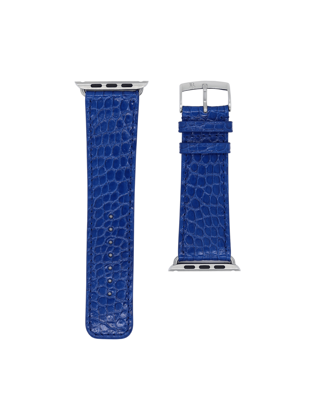 apple watch strap alligator bleu